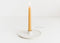 Hand-Thrown Farmhouse Candle Holder in White