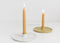 Hand-Thrown Farmhouse Candle Holder in White