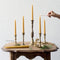 Hand Dipped Artisanal Beeswax Candle Pair 8"