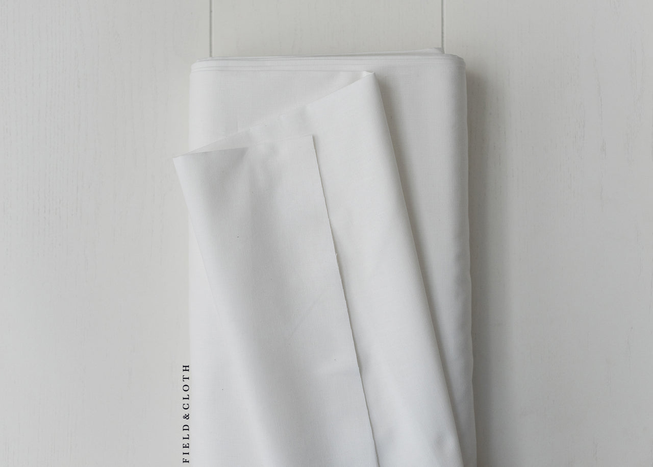 Cirrus Solid - Organic Cotton in Limestone (white)