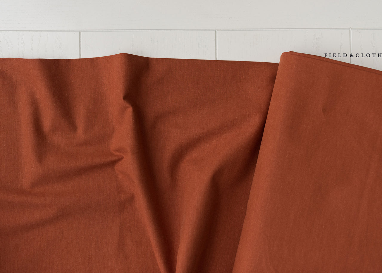 Cirrus Solid - Organic Cotton in Cinnamon