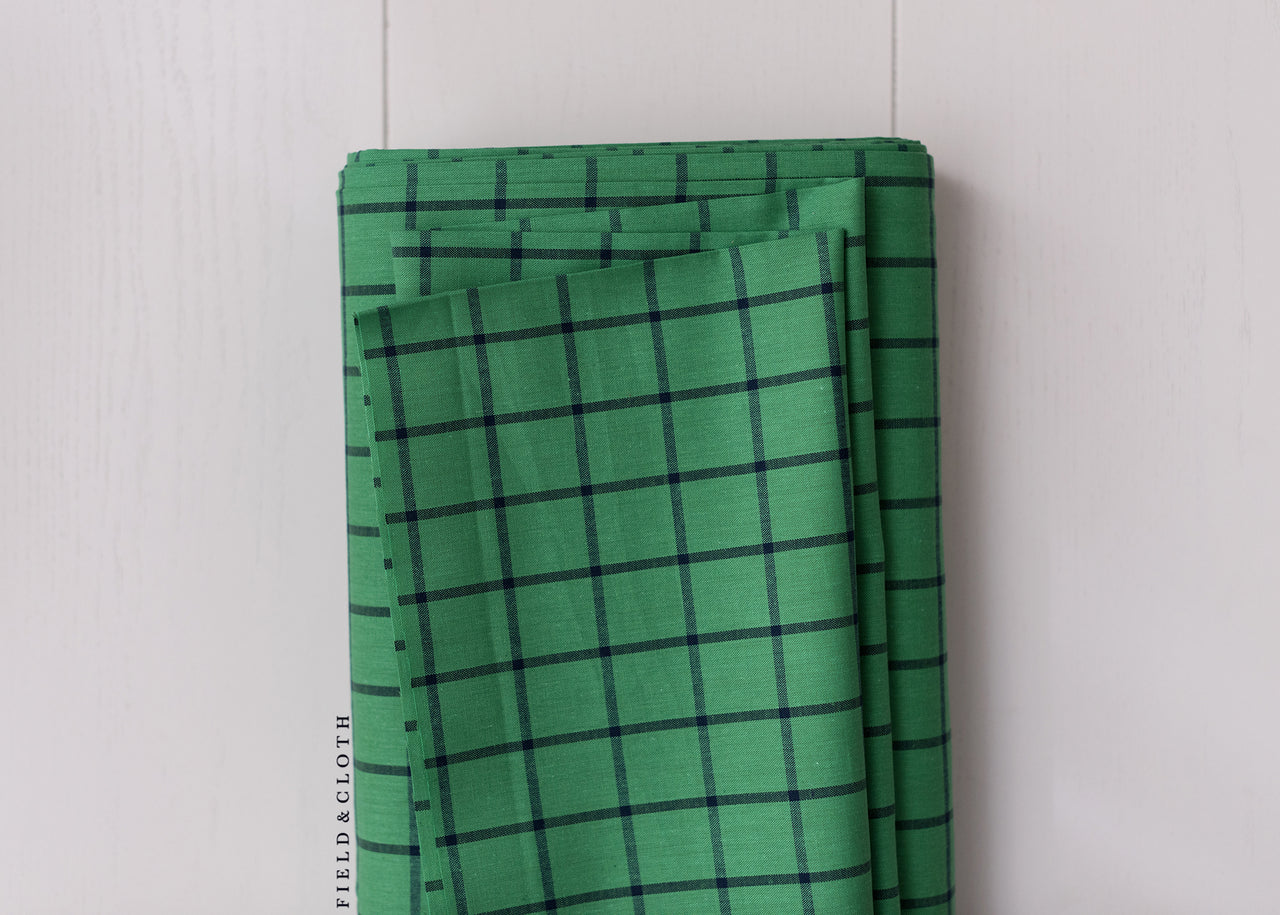 Cirrus Plaids - Window Dressing in Green