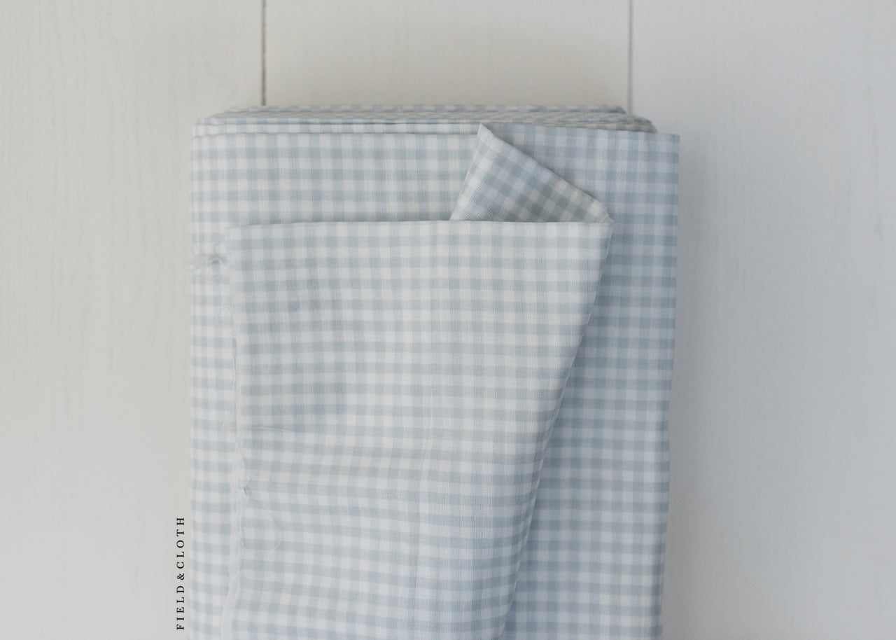 Sevenberry - Baby Basics - Double Gauze Checks in Grey