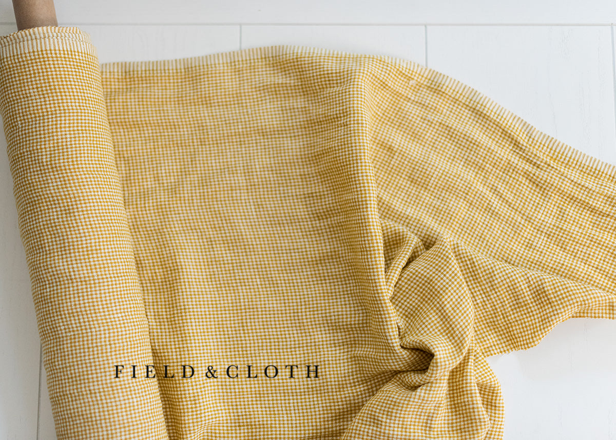 Merchant & Mills Dress Weight Linen - Royal Mustard