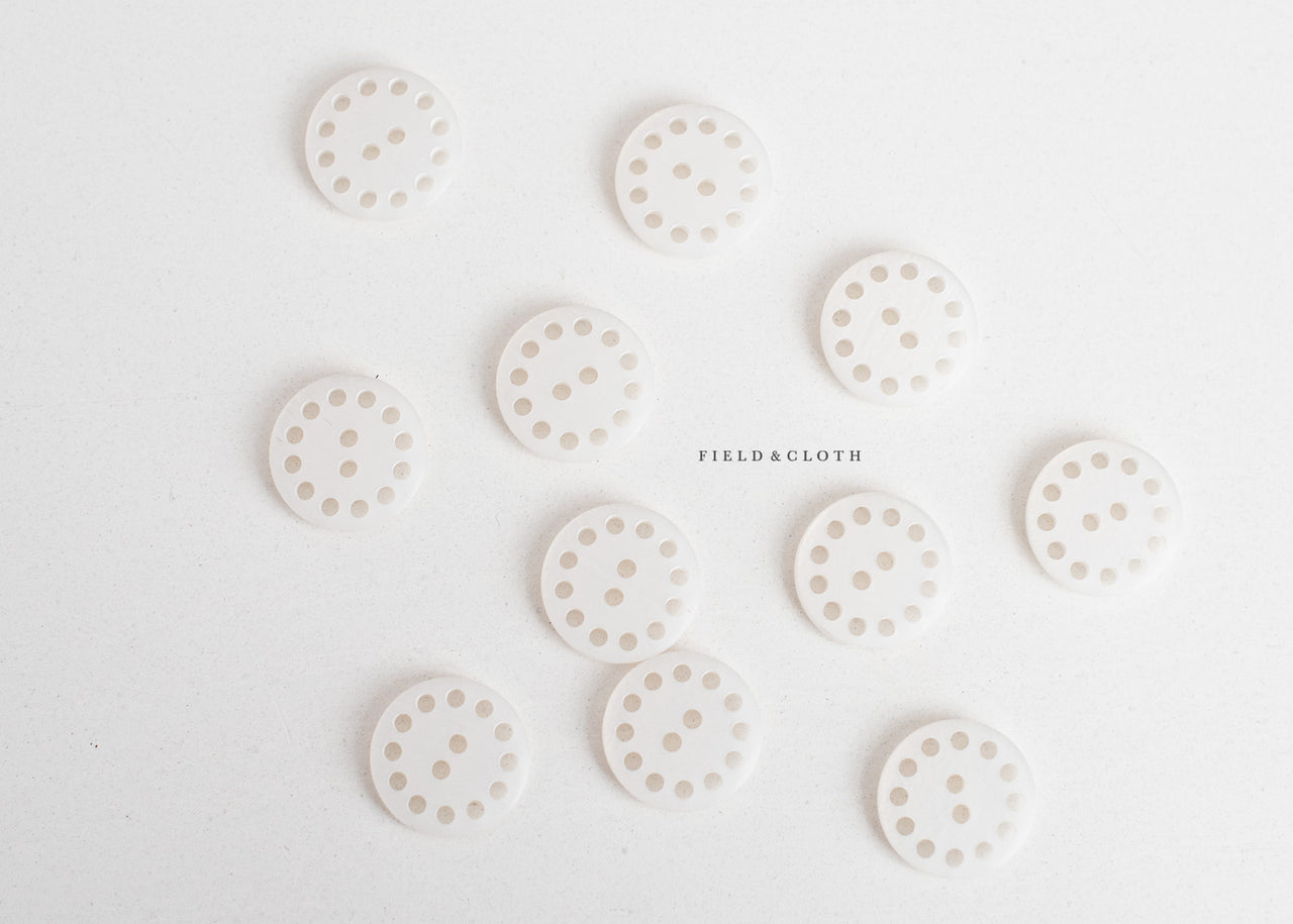Plastic Polka Dot Edge Button