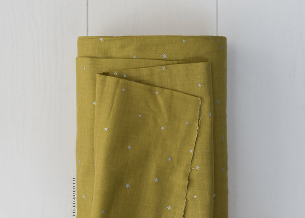 Double Gauze - Starry in Chartreuse