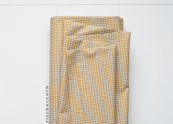 Gingham - Small in Mustard